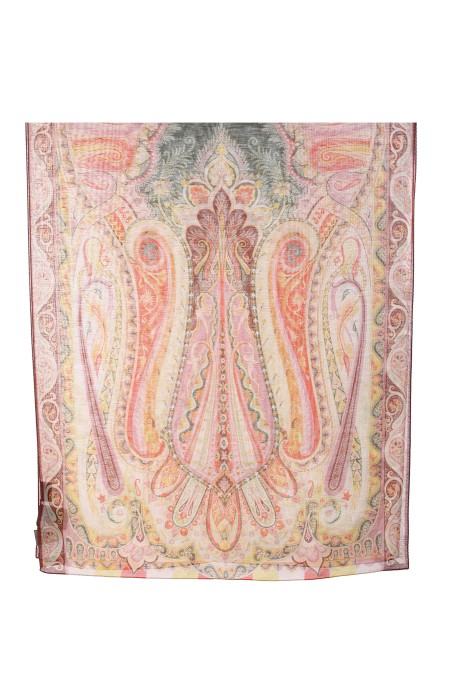 Shop ETRO  Sciarpa: Etro sciarpa in lino e seta con stampa paisley all over.
Dimensioni: 65 x 168 cm.
Composizione: 64% lino 36% seta.
Made in Italy.. 10007 8902-0751